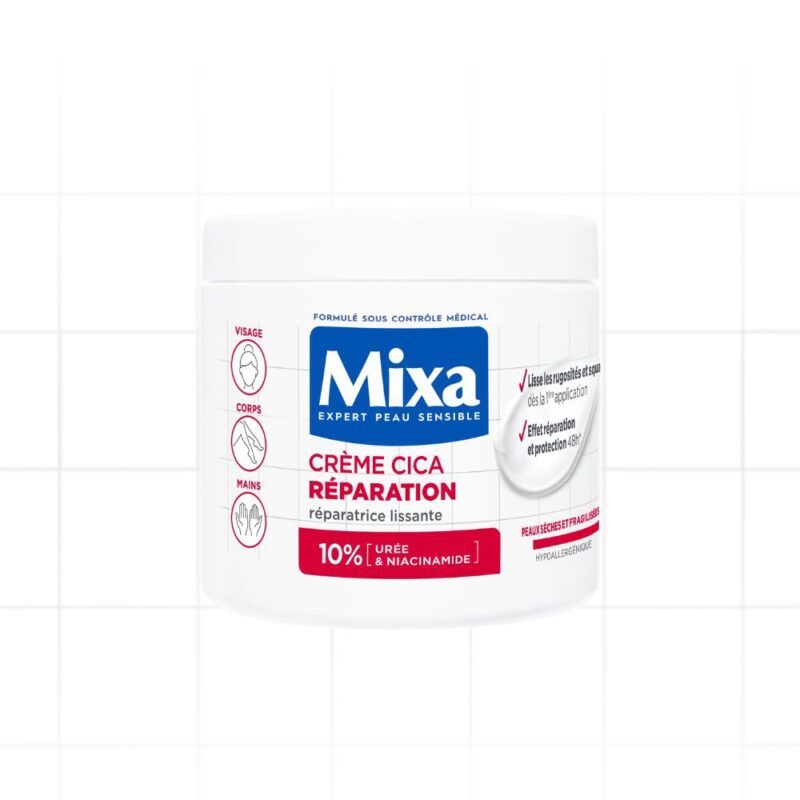 Crème Corps Mixa Cica Repair - Pour Peau Très Sèche - Format 400ml - Neuf Sous Emballage