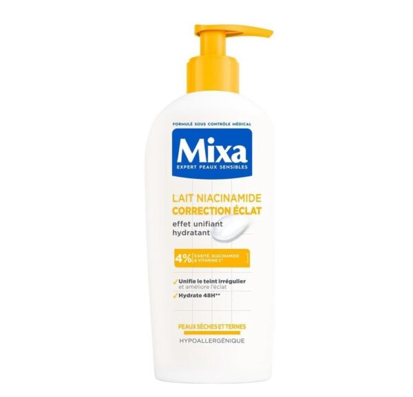 Mixa crème et lait corps Niacinamide Correction Eclat - Visage, Corps, Mains